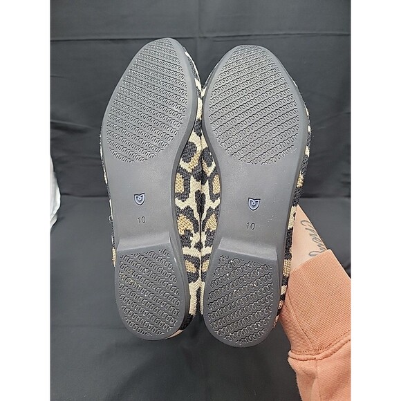 Rothy's Almond  Loafers In Desert Cat Leopard Print Size 10 - Picture 6 of 7